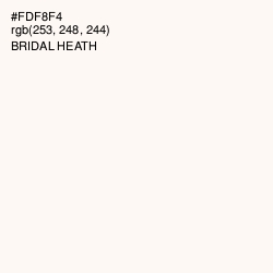 #FDF8F4 - Bridal Heath Color Image